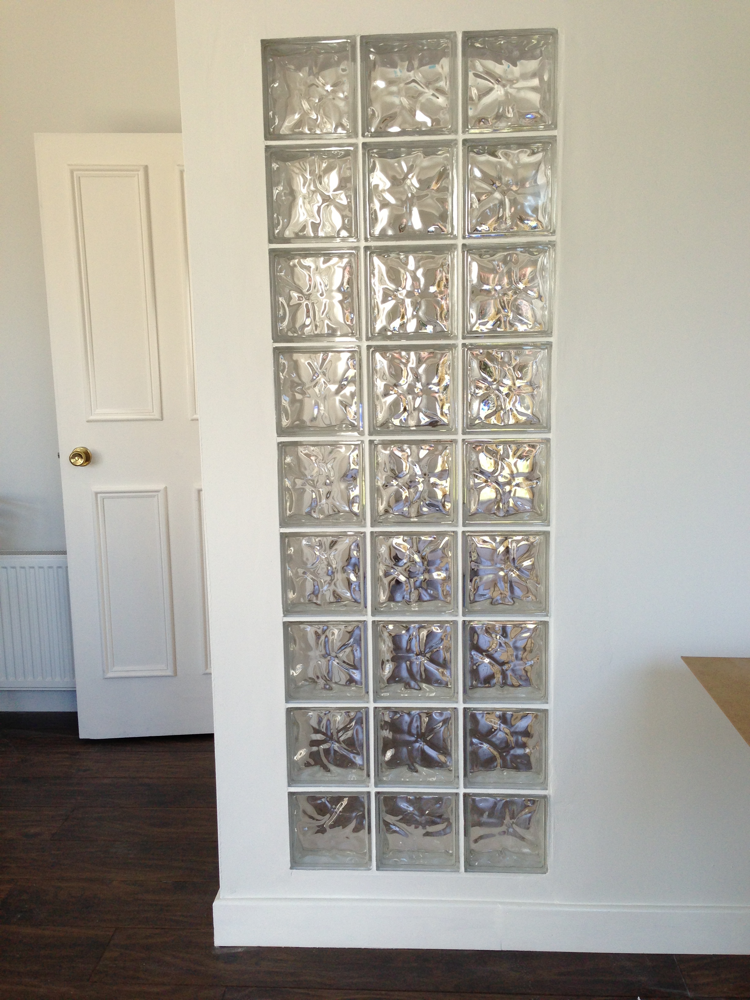 Glass Block Wall by SureHome.ie